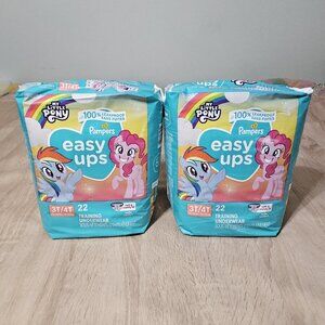 PAMPERS Easy Ups Training Underwear Pants 3T-4T,  22 Ct each Lot of 2=44 Pampers